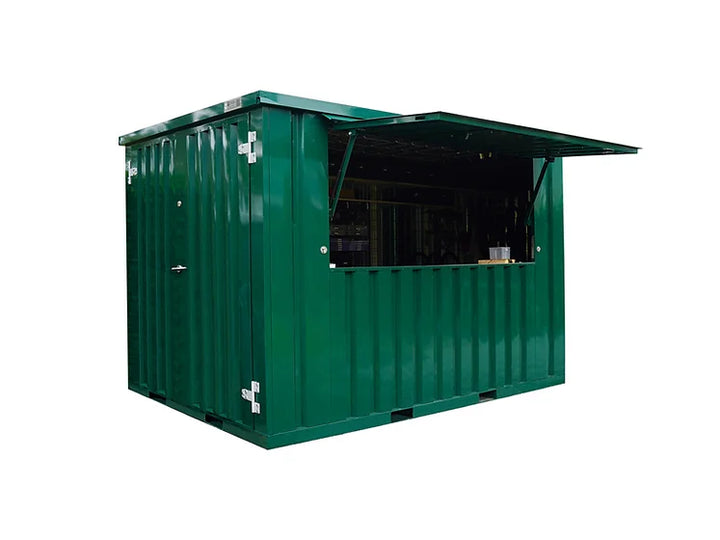 DISMOUNTABLE BAR CONTAINER 3×2 METERS GREEN RAL 6016