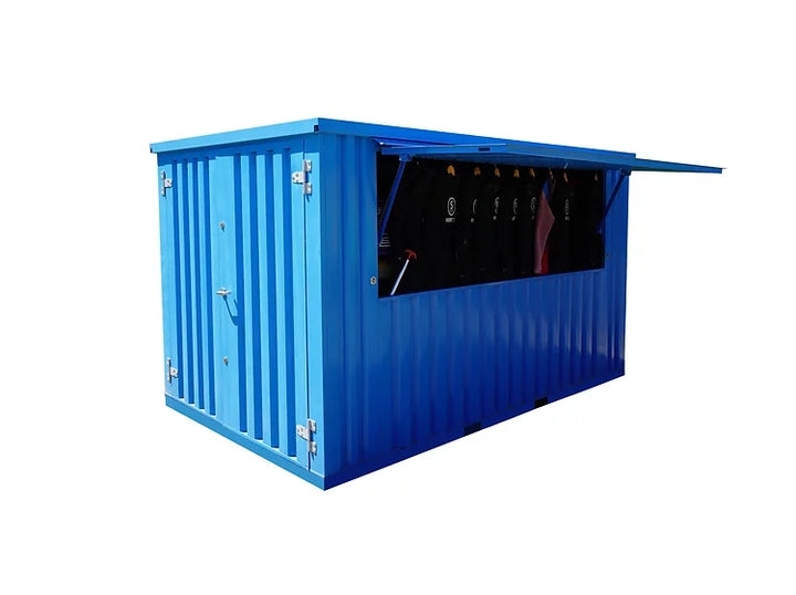 DISMOUNTABLE BAR CONTAINER 3×2 METERS BLUE RAL 5012